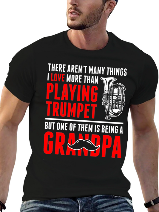 Trumpet Playing Grandpa T-Shirt