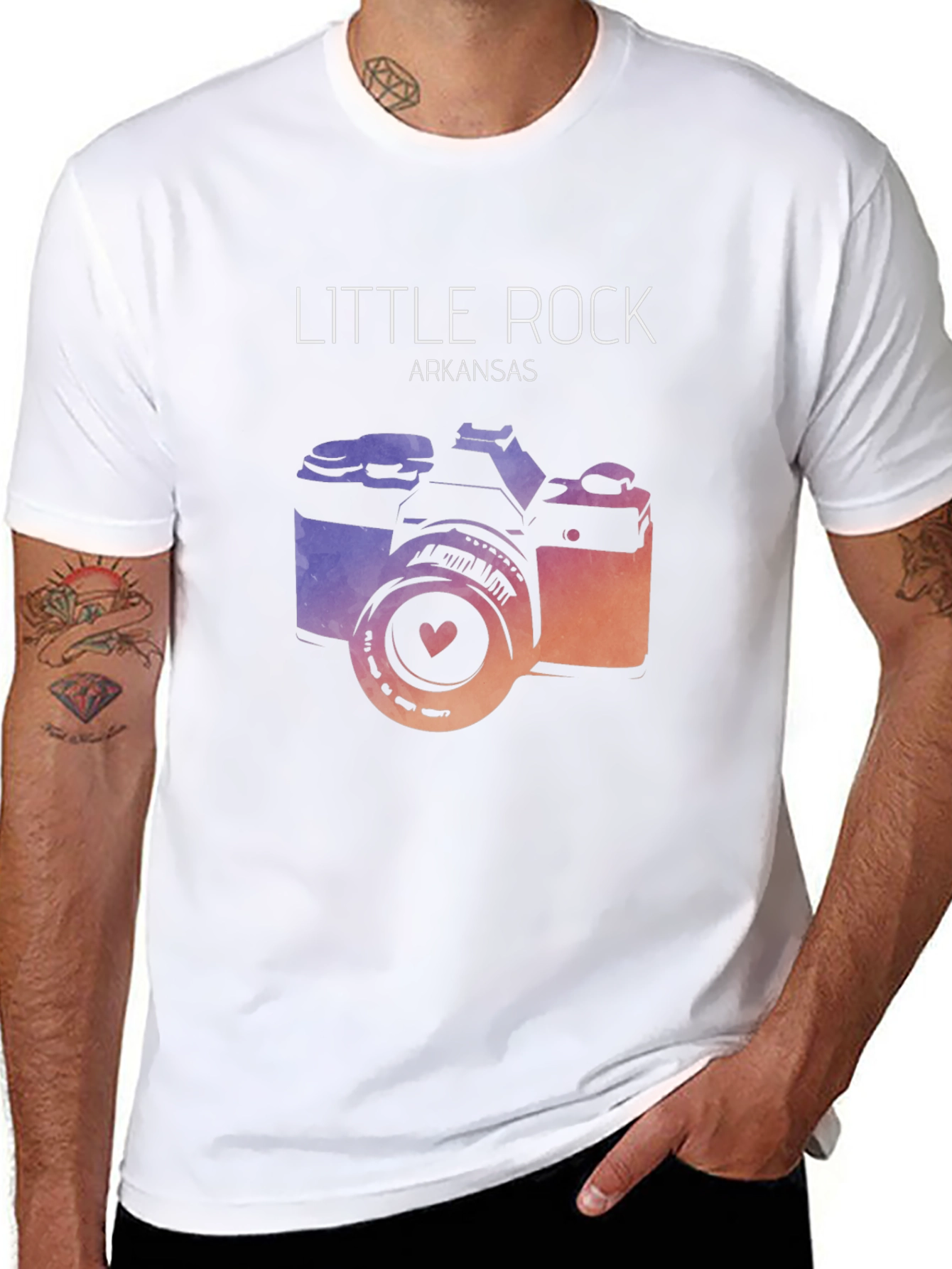 Little Rock Arkansas Camera T-Shirt