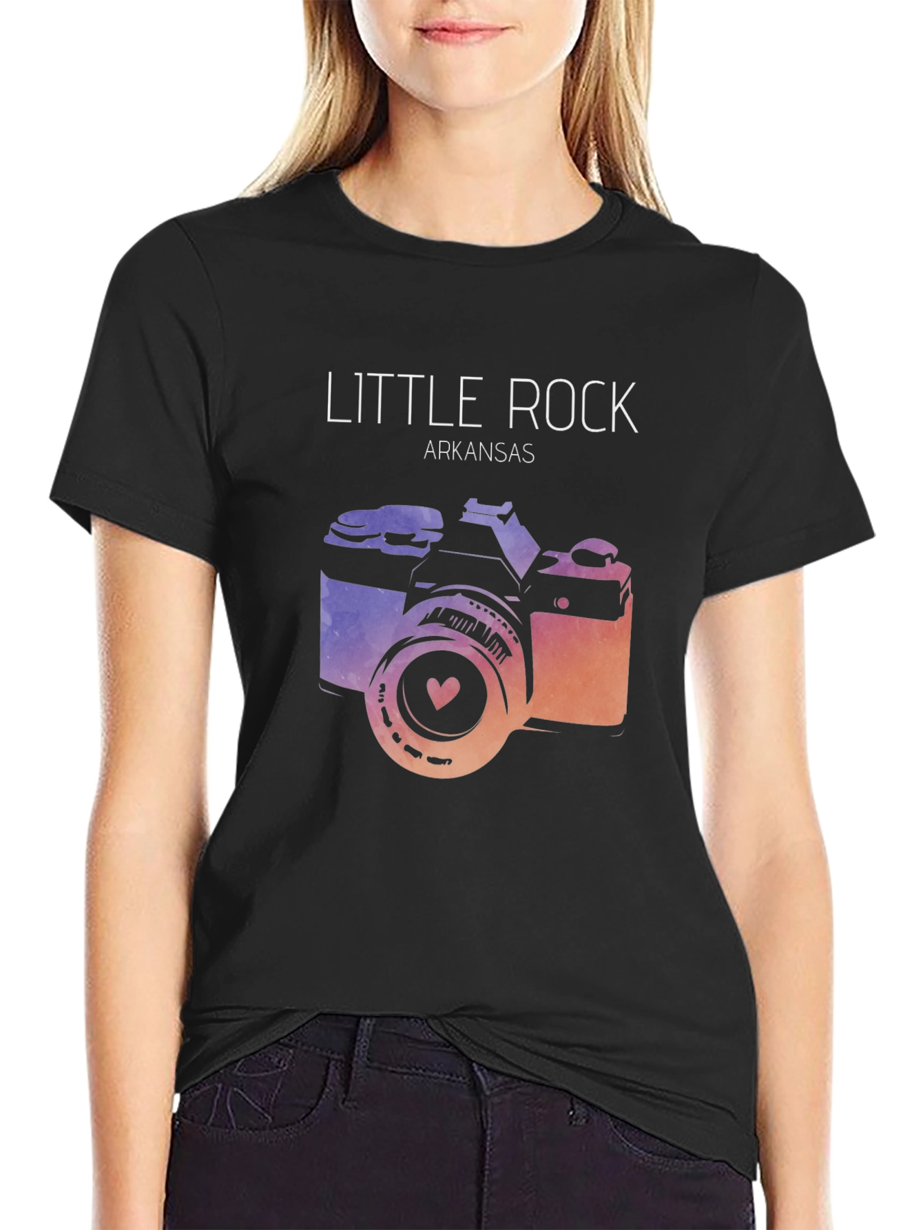 Little Rock Arkansas Camera T-Shirt