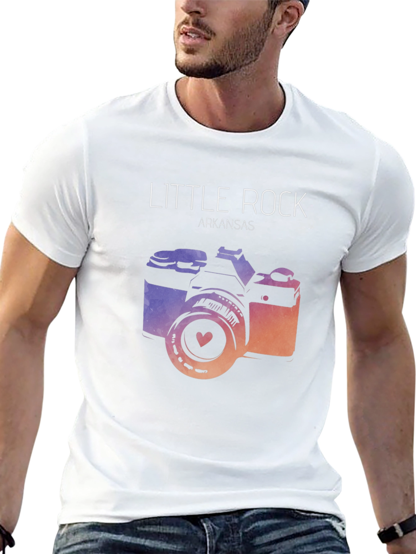 Little Rock Arkansas Camera T-Shirt
