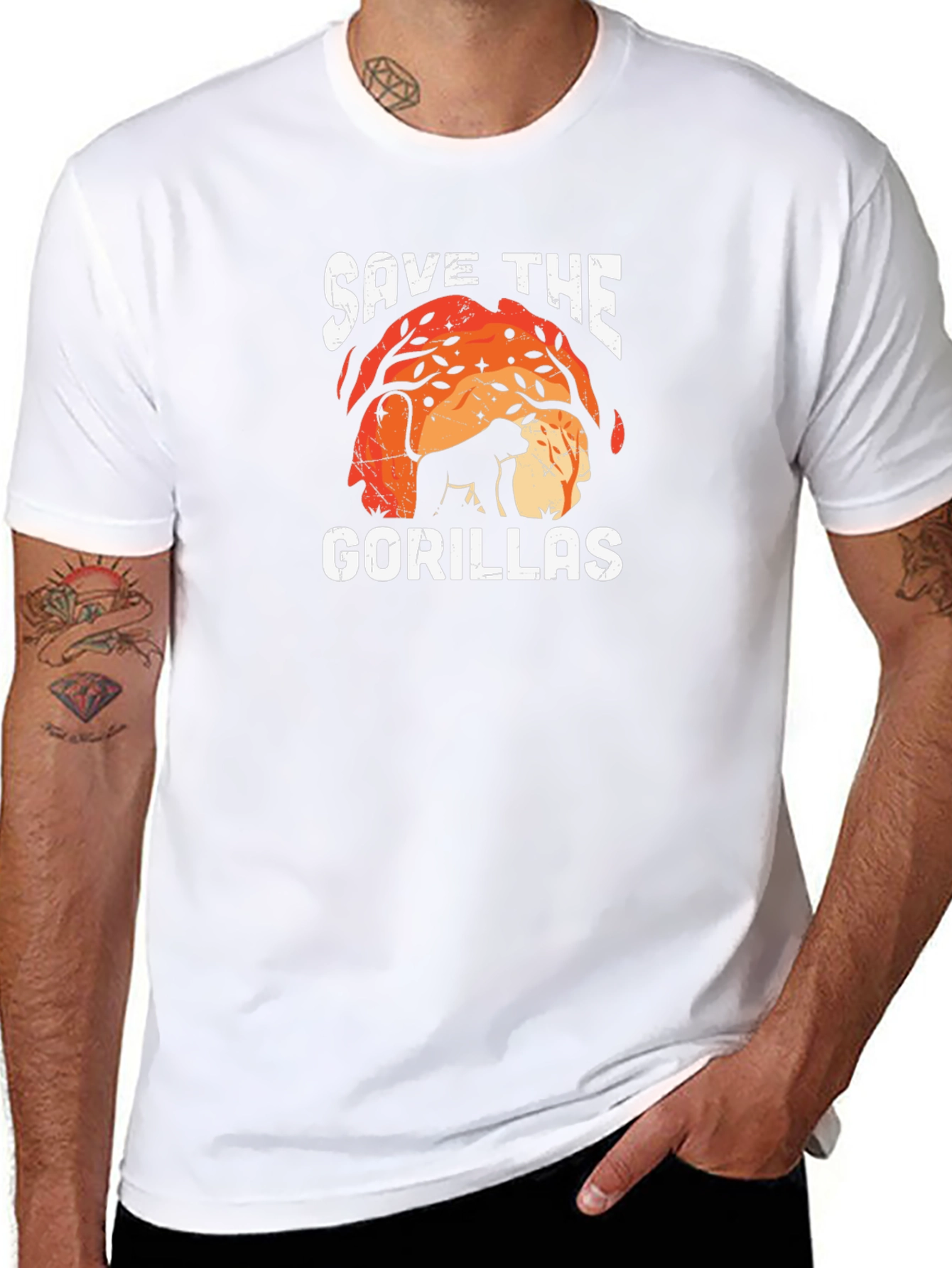 Save the Gorillas T-Shirt - Wildlife Conservation Tee