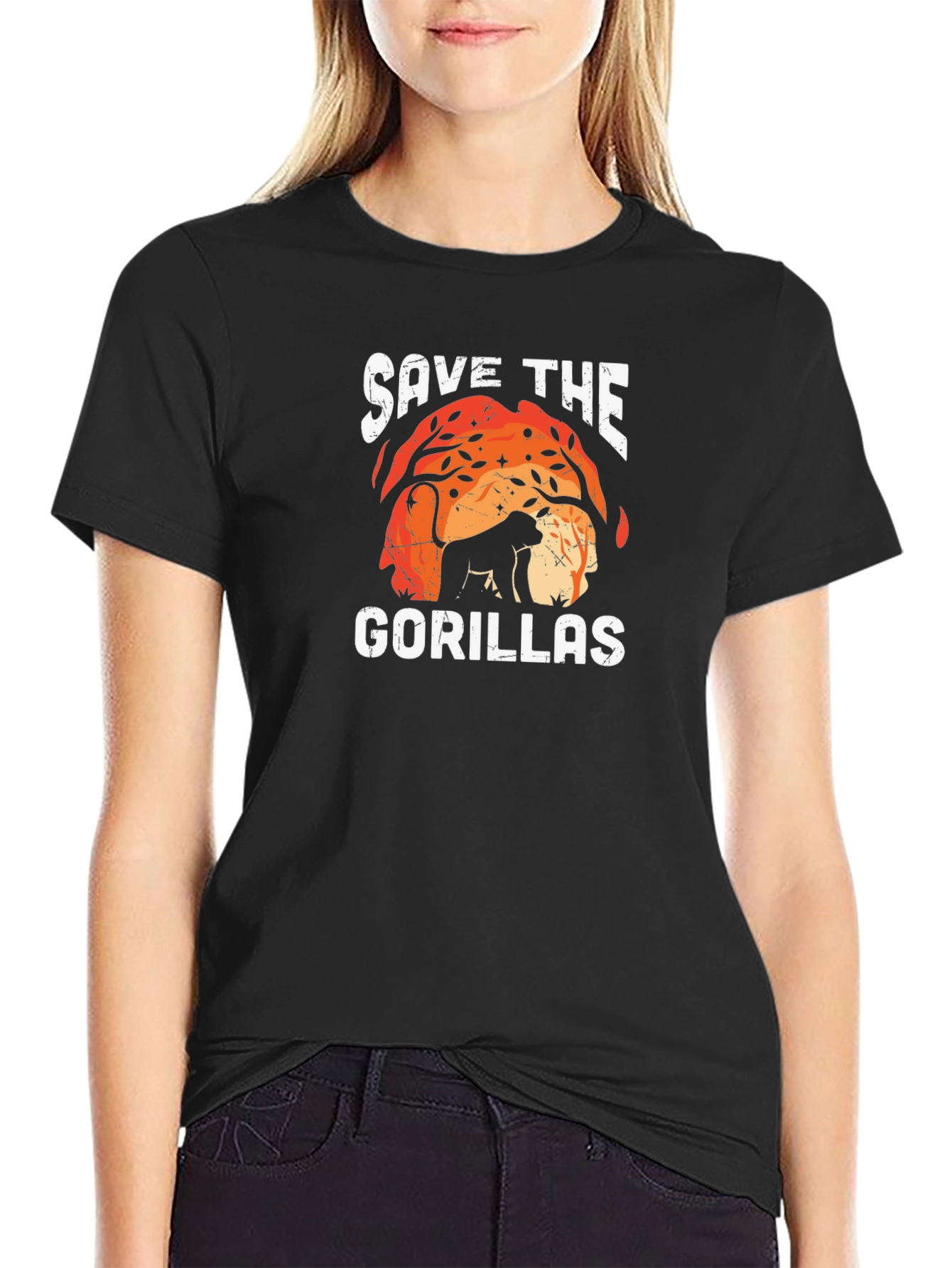 Save the Gorillas T-Shirt - Wildlife Conservation Tee