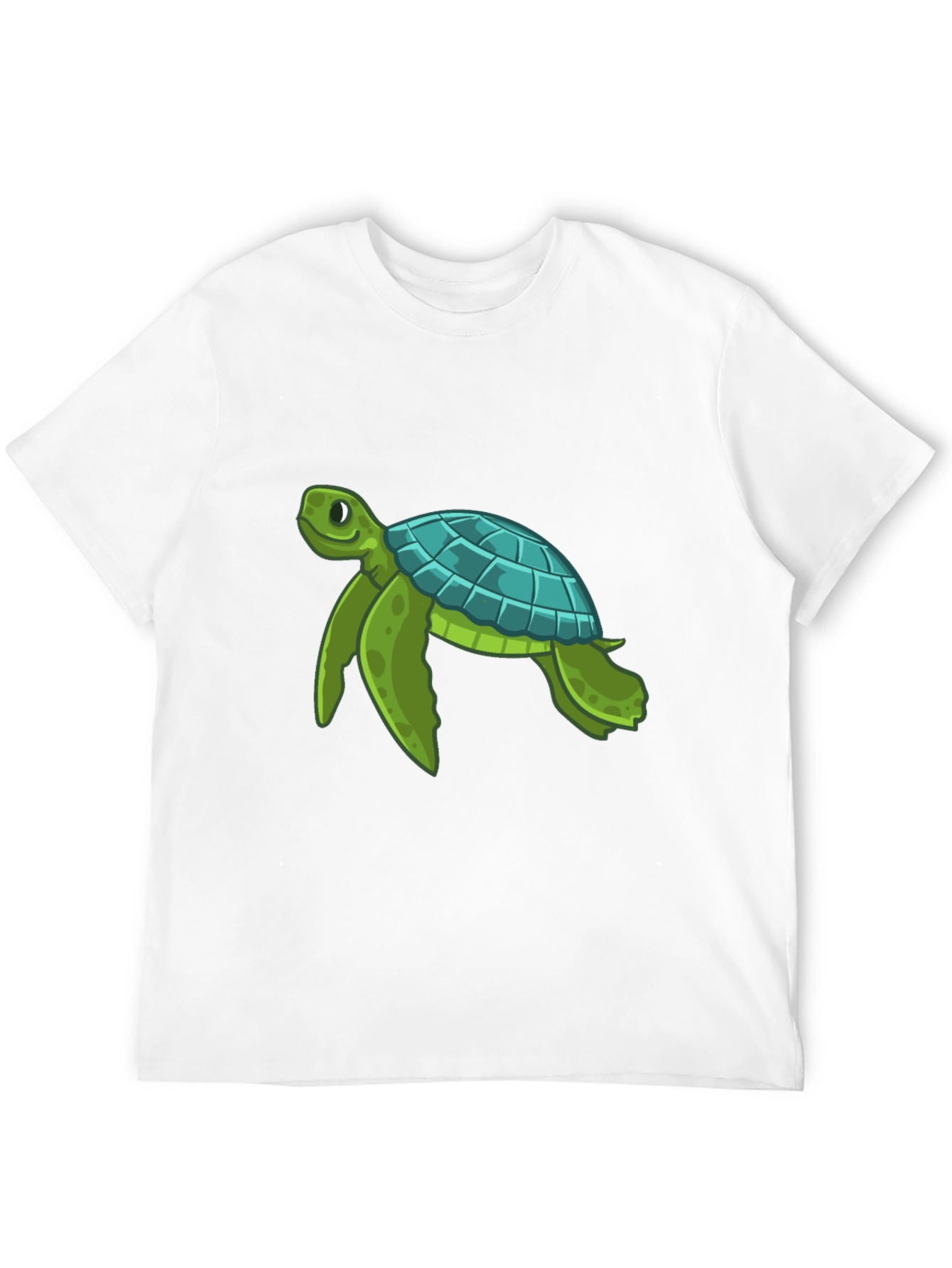 Turtle Graphic Print Crew Neck T-Shirt