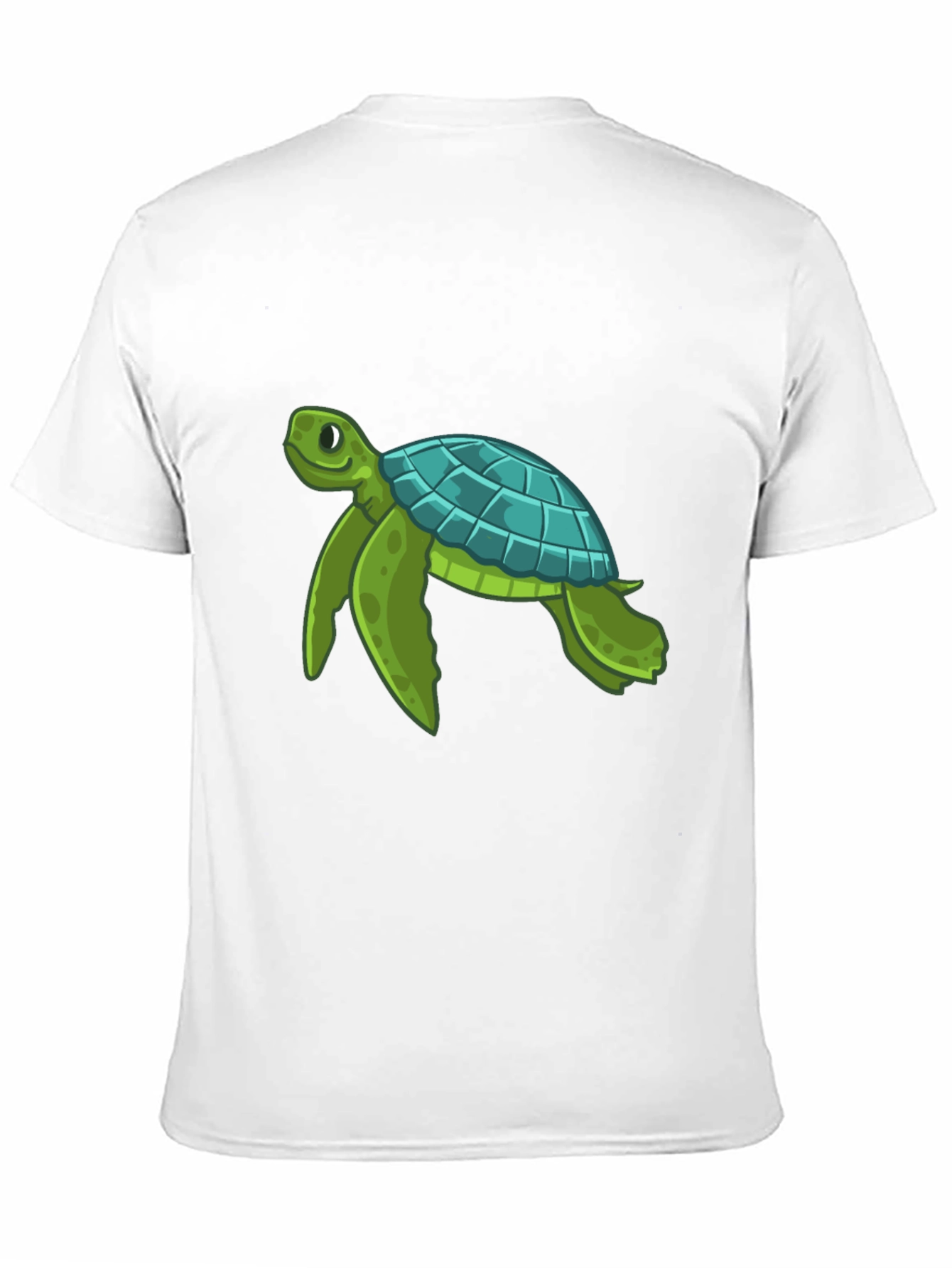 Turtle Graphic Print Crew Neck T-Shirt
