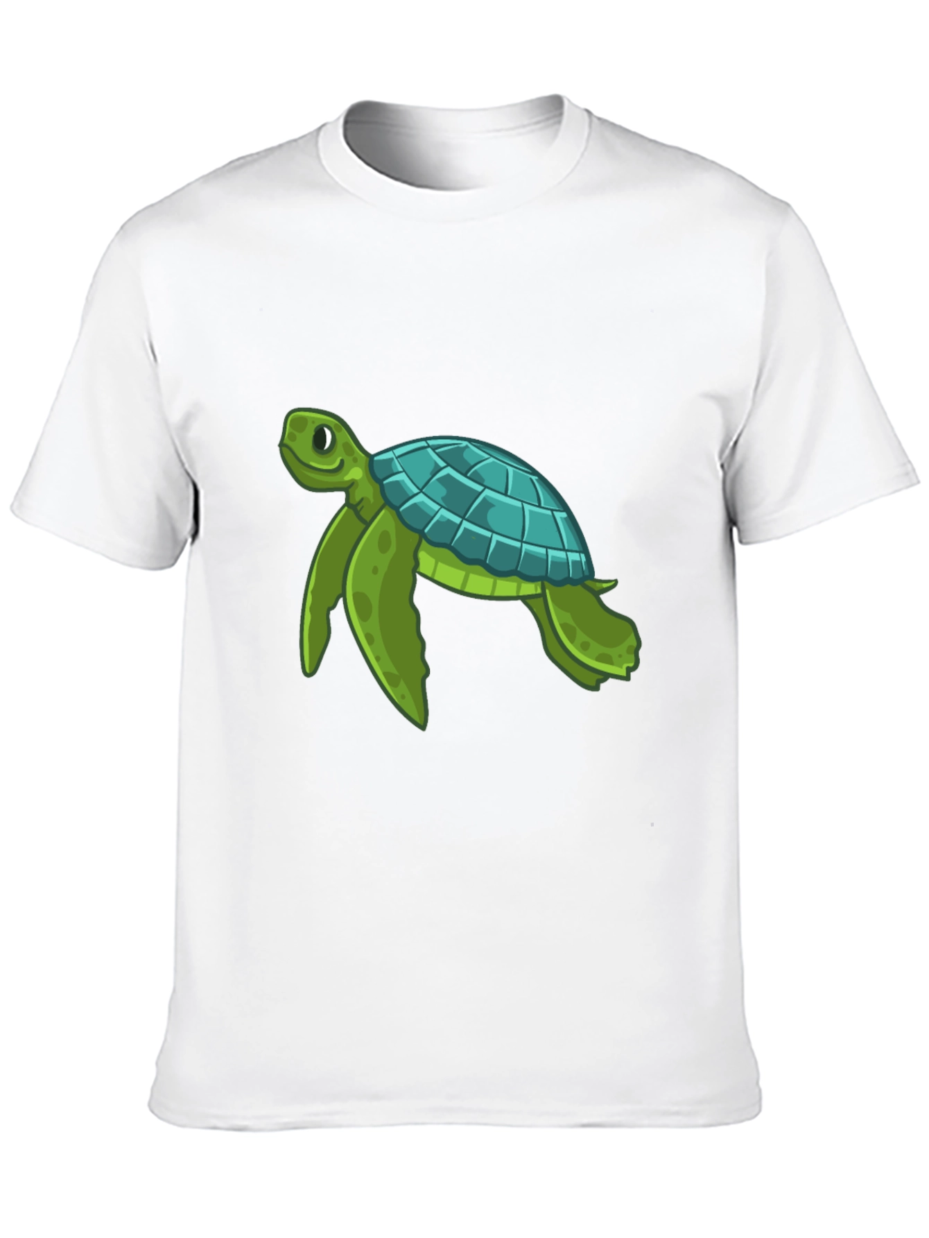 Turtle Graphic Print Crew Neck T-Shirt