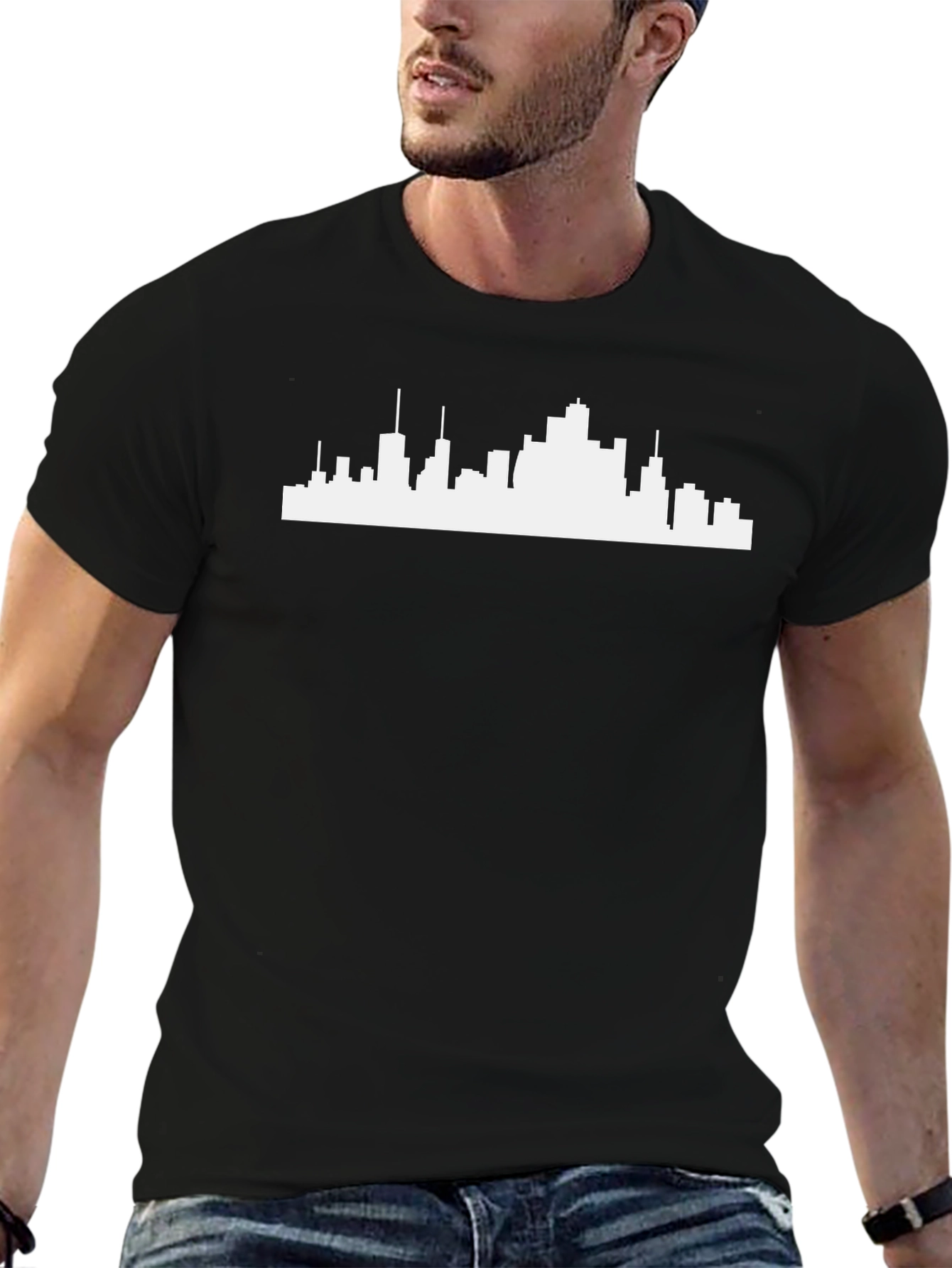 Cityscape Graphic Tee - Modern Urban Design