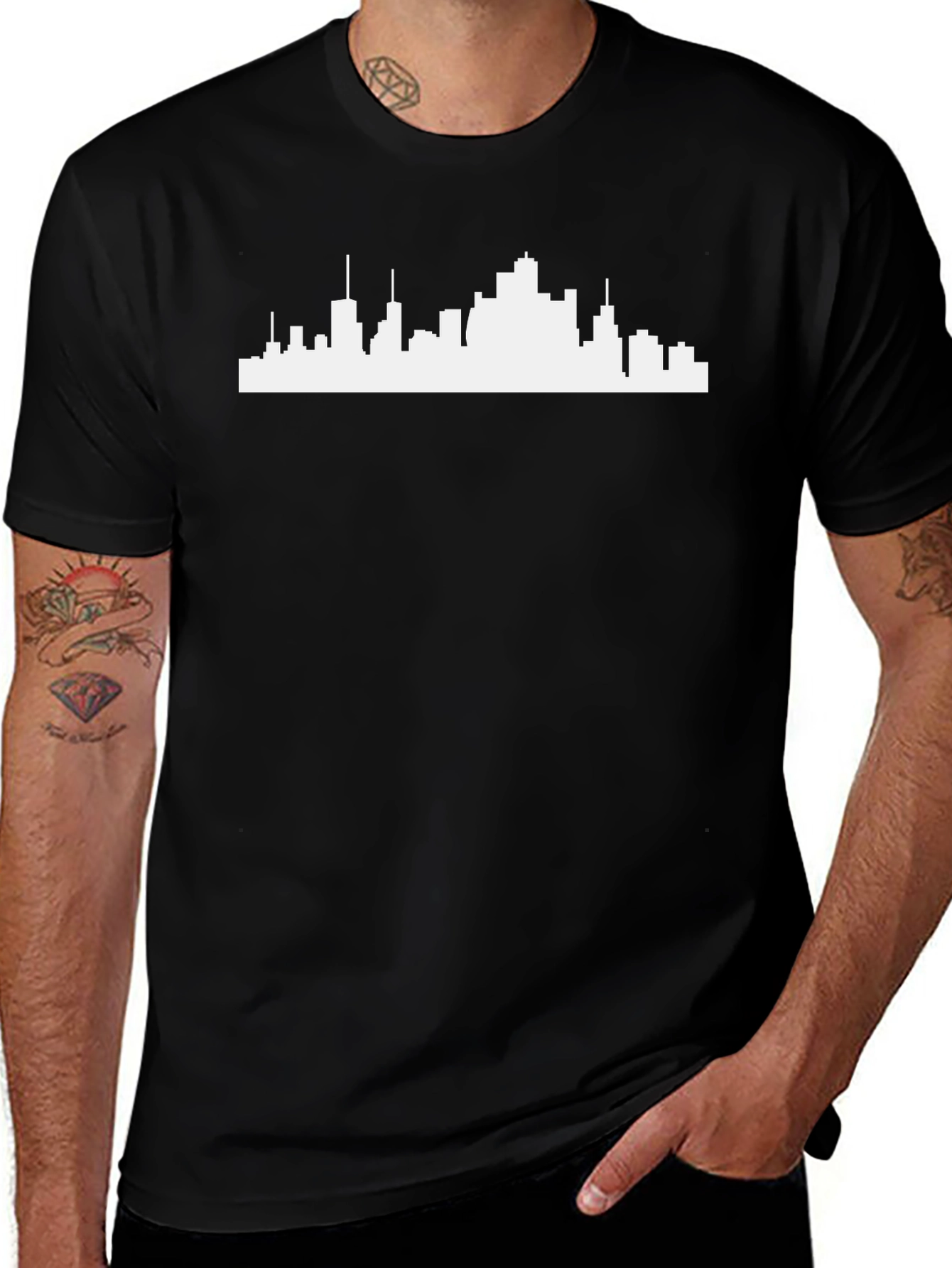 Cityscape Graphic Tee - Modern Urban Design
