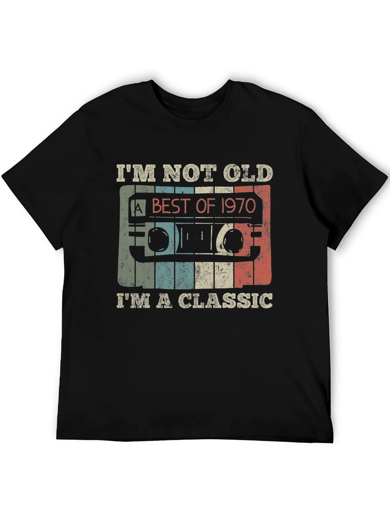 Classic 1970 Cassette Tape Graphic T-Shirt