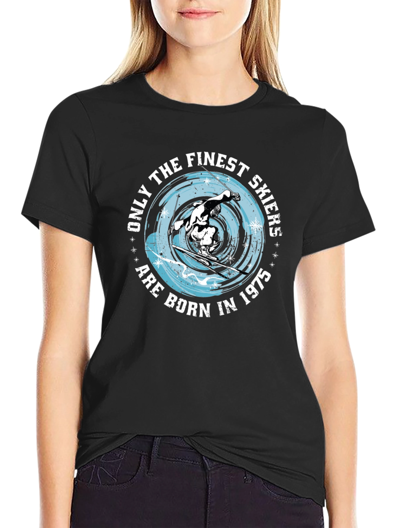 Finest Skiers Born in 1975 Graphic T-Shirt