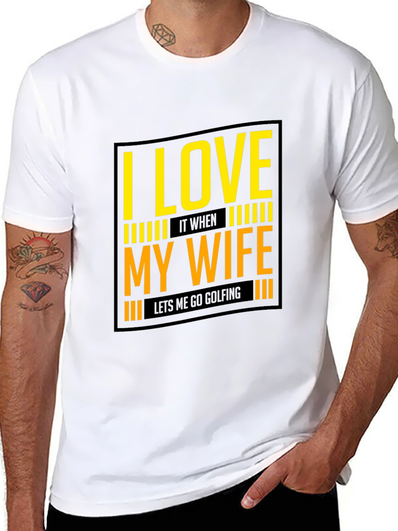 I Love My Wife Golfing T-Shirt
