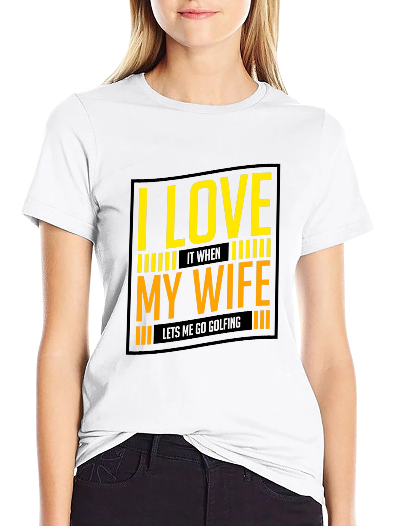 I Love My Wife Golfing T-Shirt