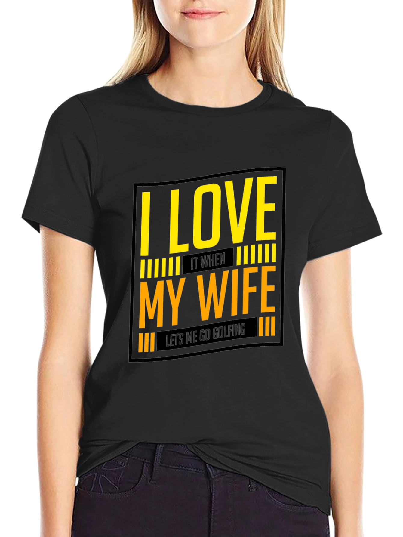 I Love My Wife Golfing T-Shirt