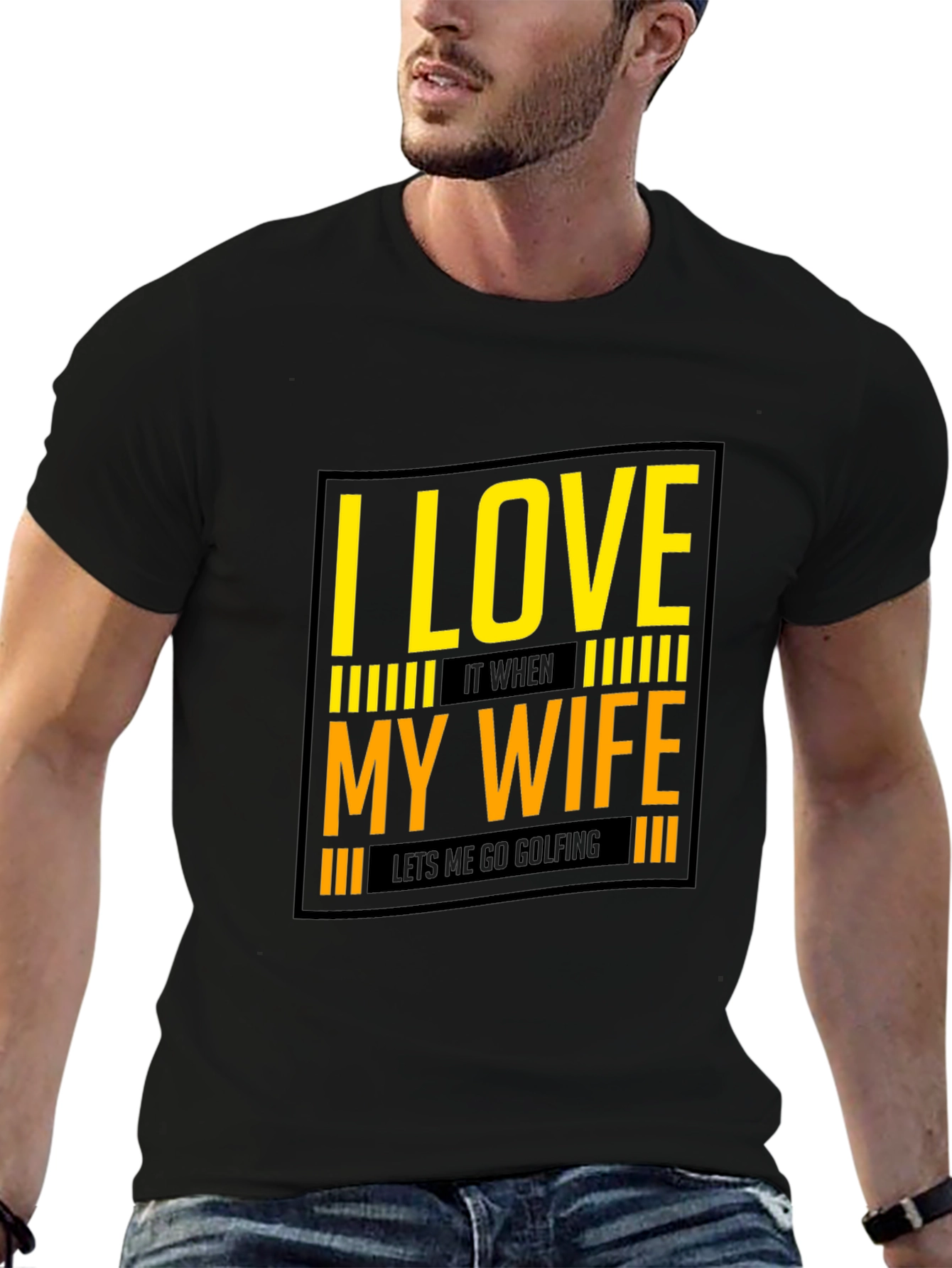 I Love My Wife Golfing T-Shirt
