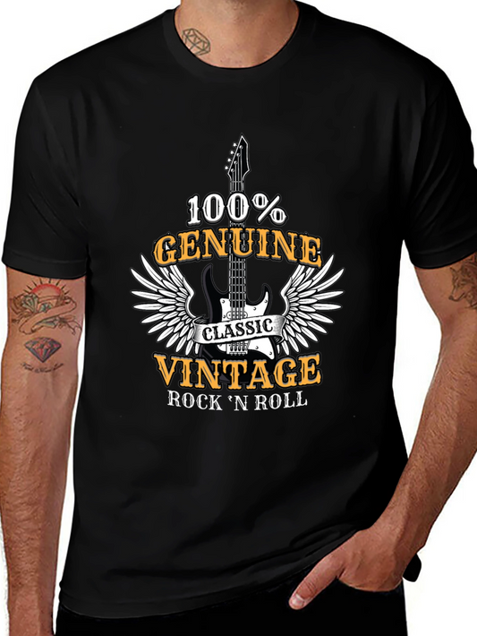 Vintage Rock n Roll 100% Genuine T-Shirt