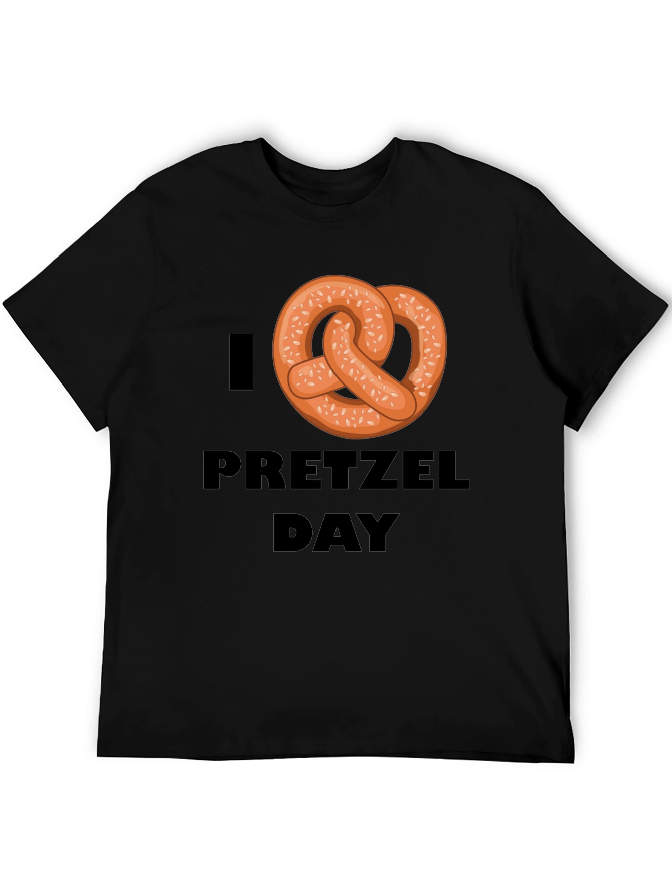 I Heart Pretzel Day T-Shirt - Novelty Graphic Tee