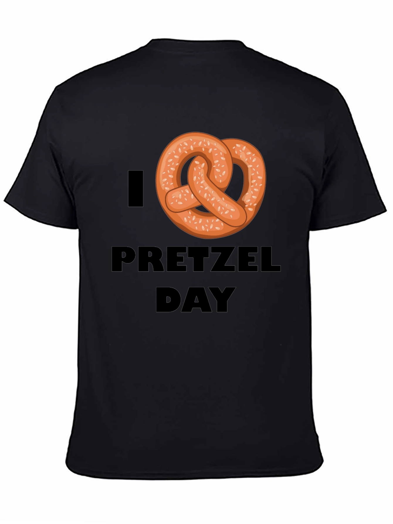I Heart Pretzel Day T-Shirt - Novelty Graphic Tee