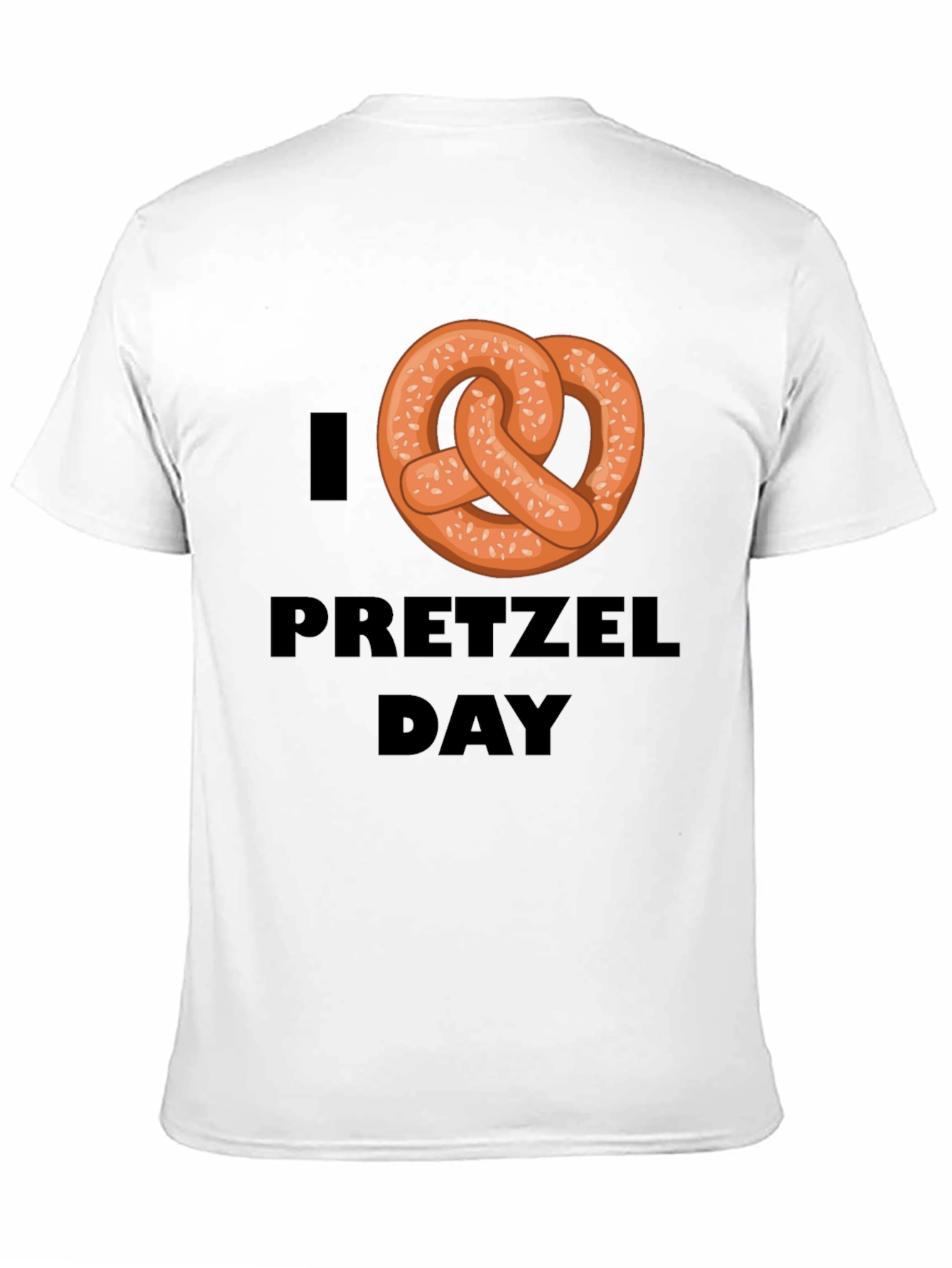 I Heart Pretzel Day T-Shirt - Novelty Graphic Tee