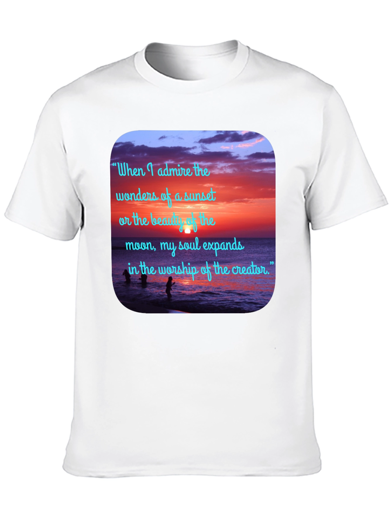 Sunset Beach Quote Graphic Tee