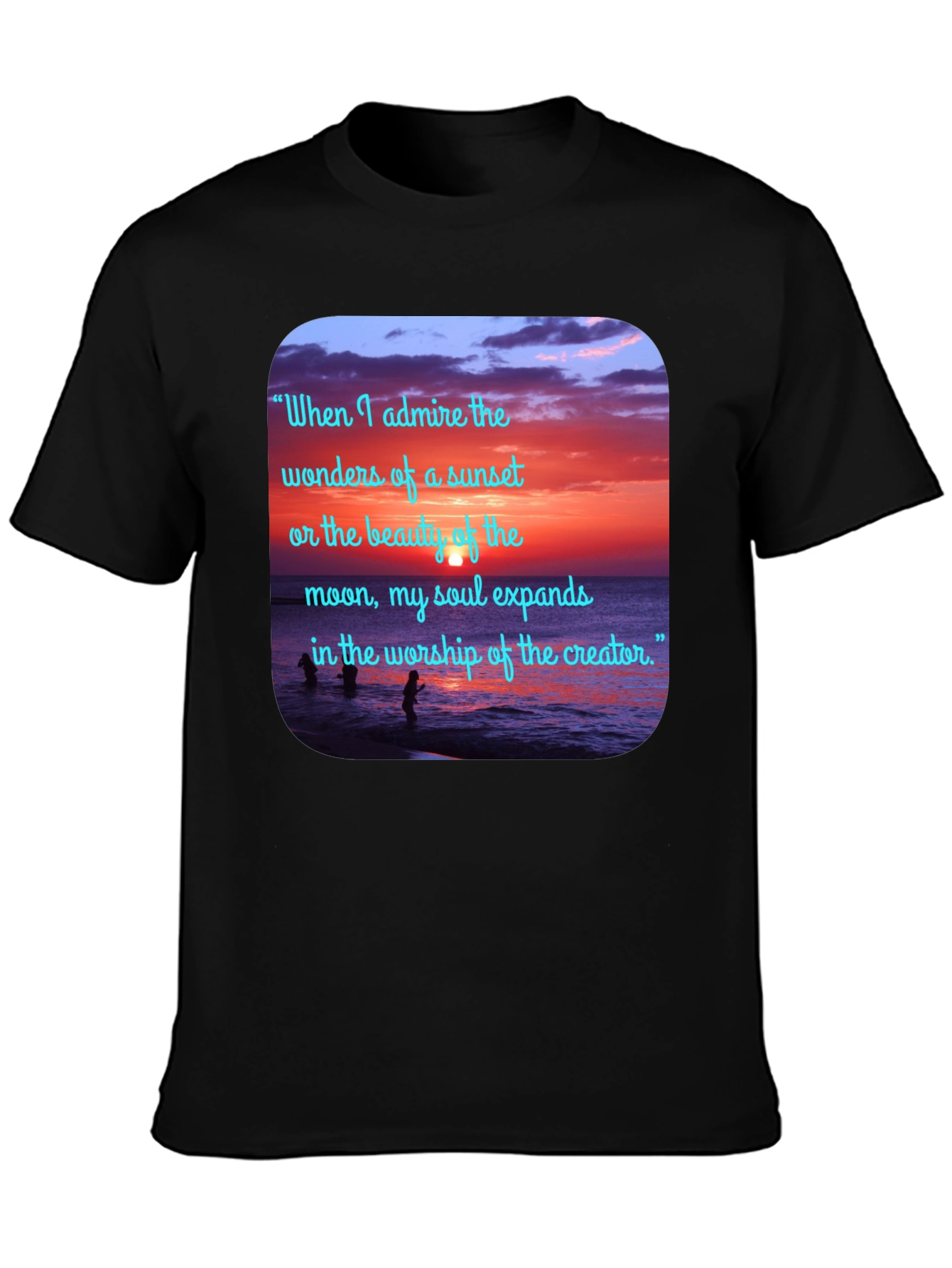 Sunset Beach Quote Graphic Tee