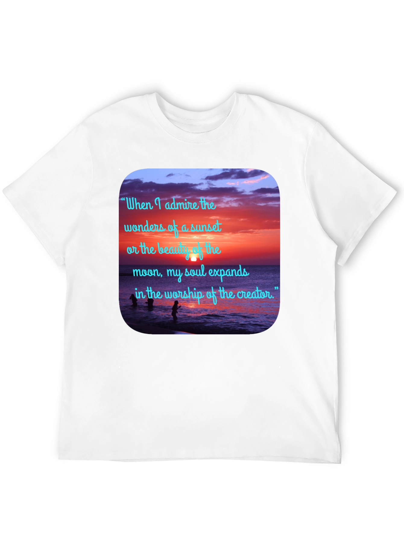 Sunset Beach Quote Graphic Tee