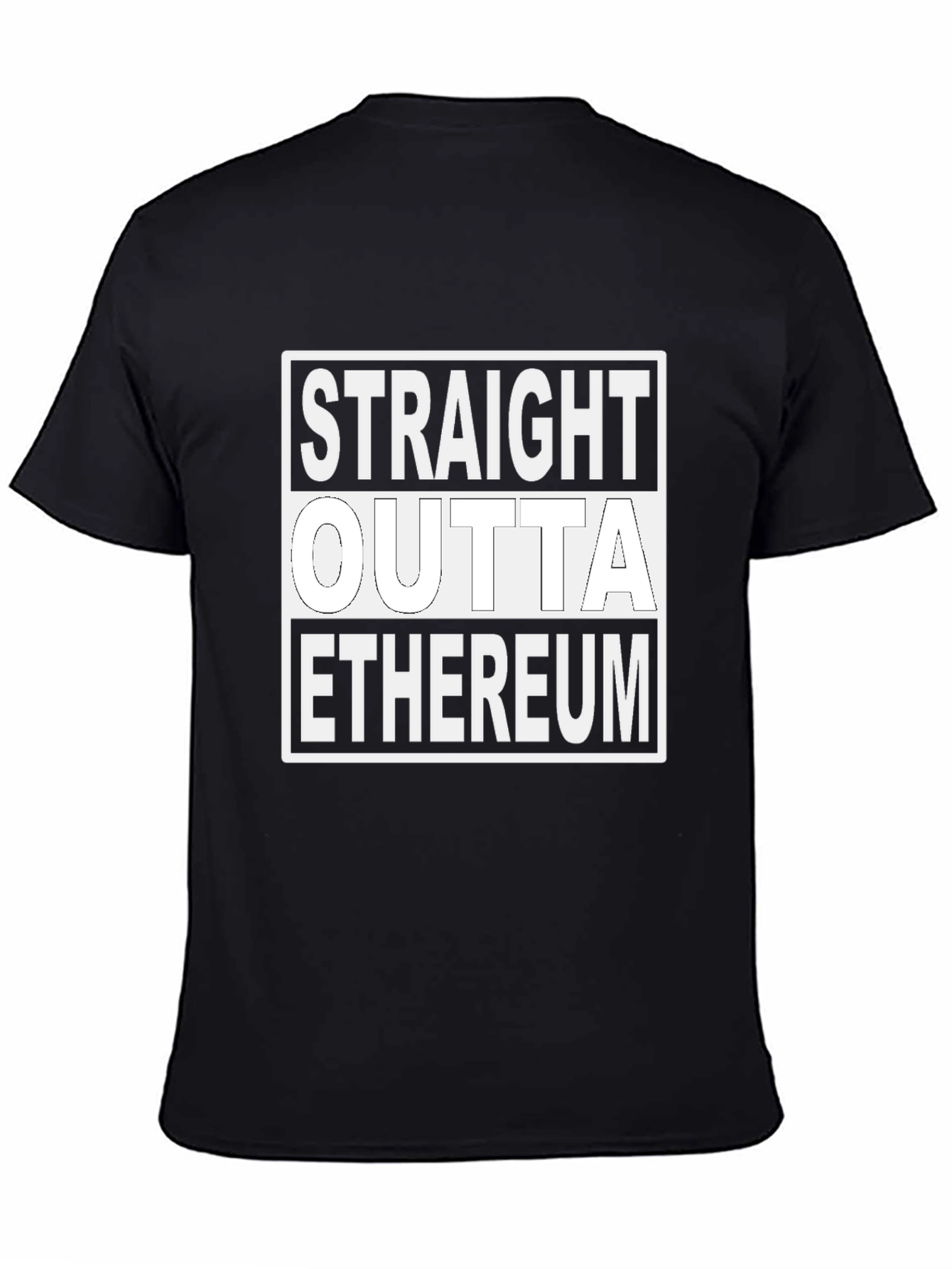 Straight Outta Ethereum Black Tee
