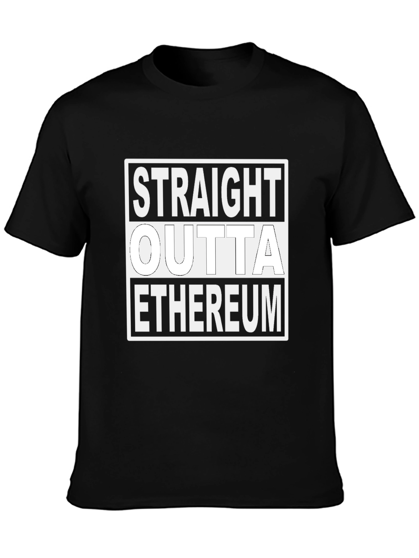 Straight Outta Ethereum Black Tee