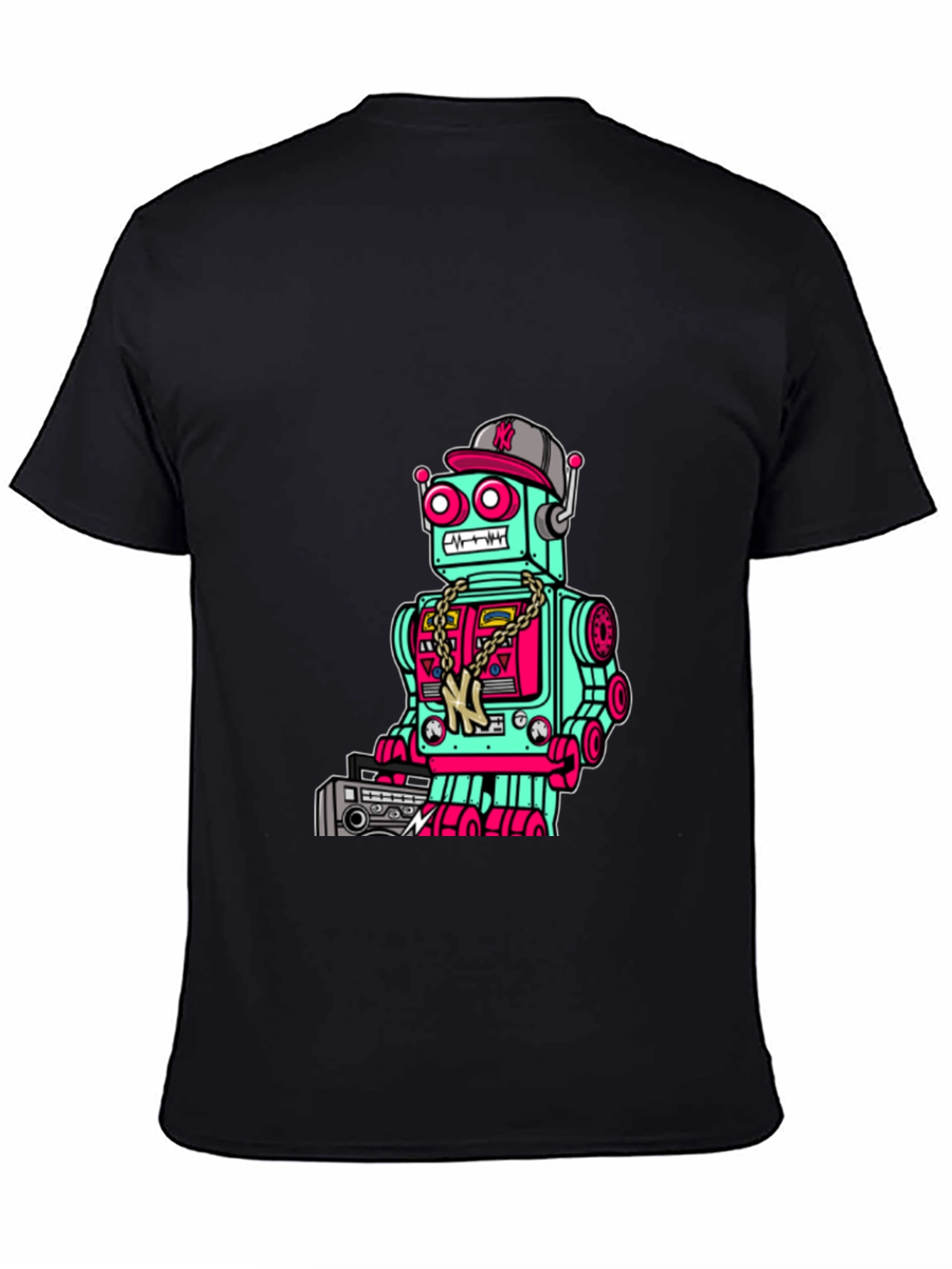 Retro Robot Boombox Graphic Tee