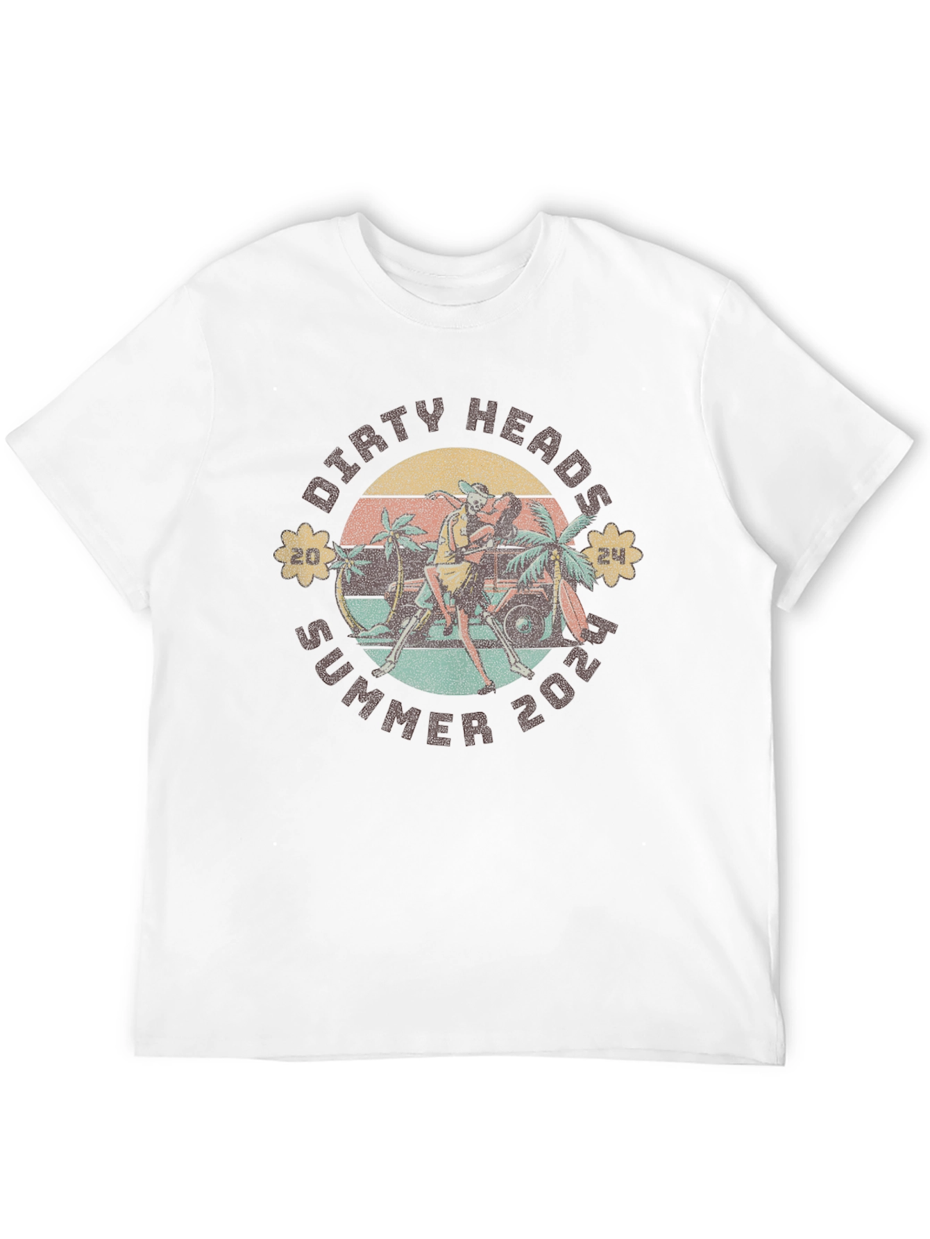 Dirty Heads Summer 2024 Black Graphic T-Shirt