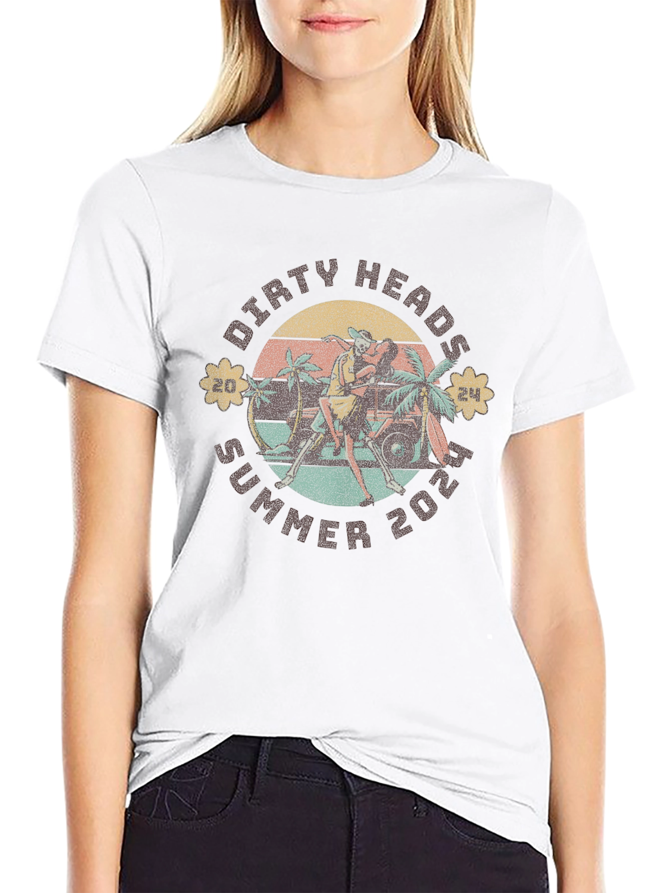 Dirty Heads Summer 2024 Black Graphic T-Shirt