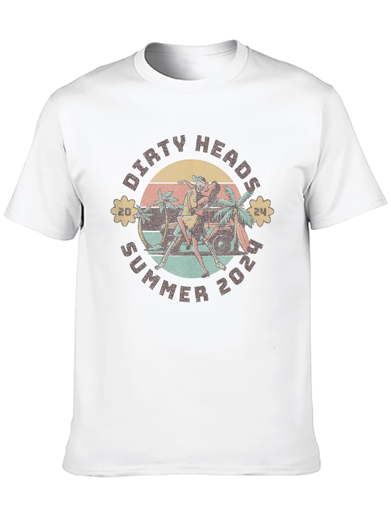 Dirty Heads Summer 2024 Black Graphic T-Shirt