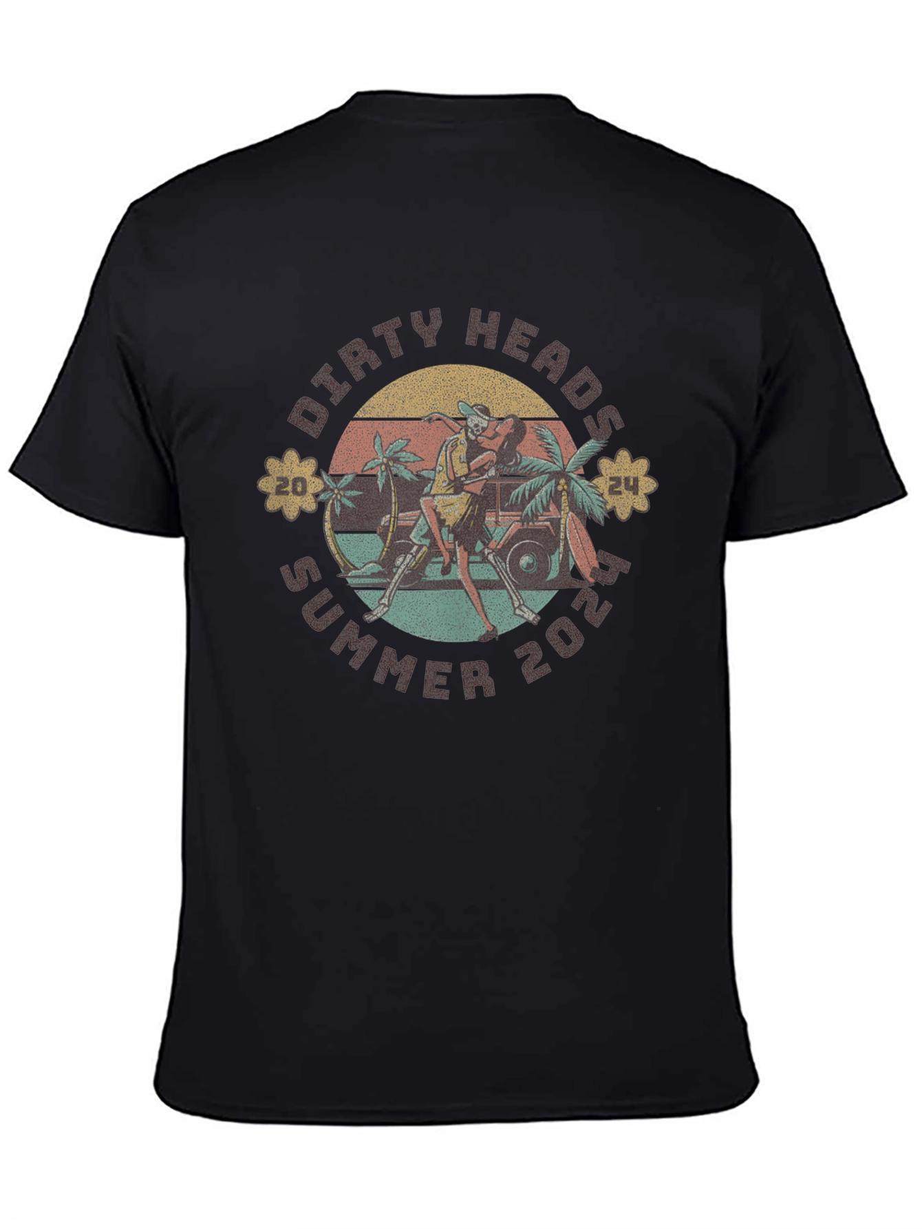 Dirty Heads Summer 2024 Black Graphic T-Shirt
