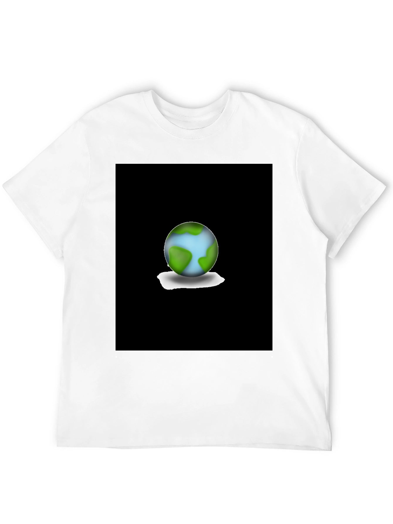 Earth Graphic Black T-Shirt - Eco-Friendly Fashion