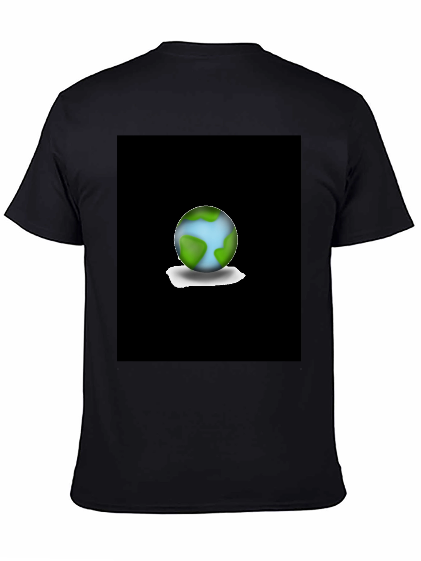 Earth Graphic Black T-Shirt - Eco-Friendly Fashion