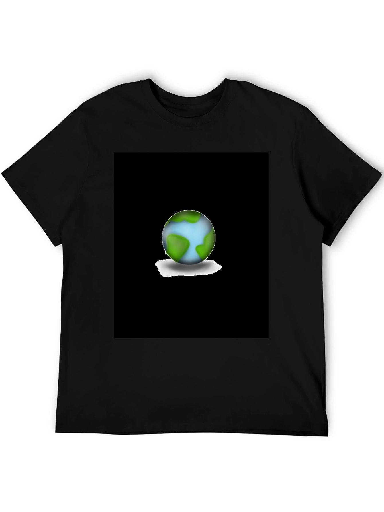 Earth Graphic Black T-Shirt - Eco-Friendly Fashion