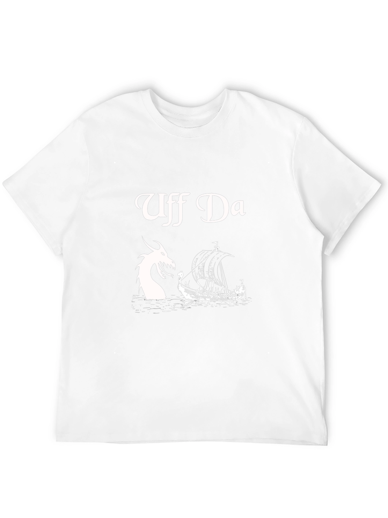 Uff Da Graphic Tee - Viking Ship & Dragon