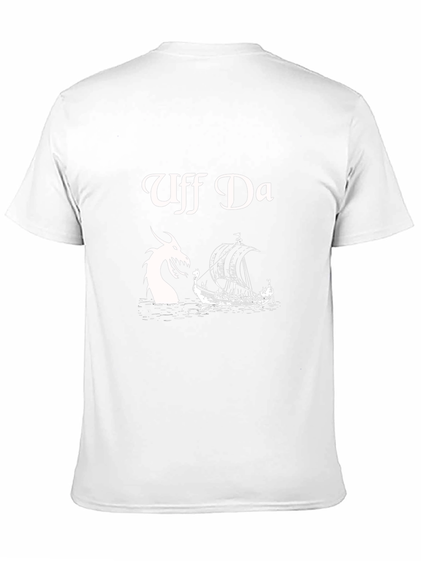 Uff Da Graphic Tee - Viking Ship & Dragon