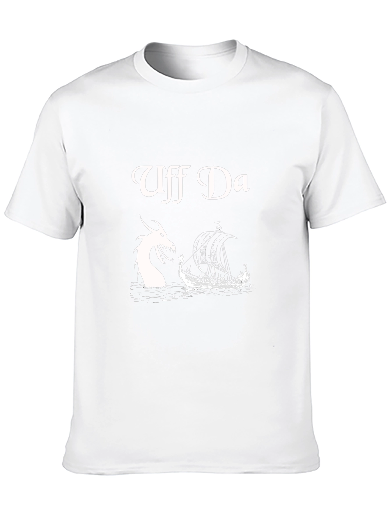Uff Da Graphic Tee - Viking Ship & Dragon