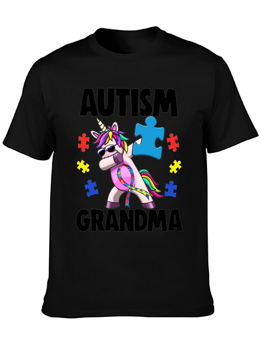 Autism Grandma Unicorn T-Shirt - Awareness Tee