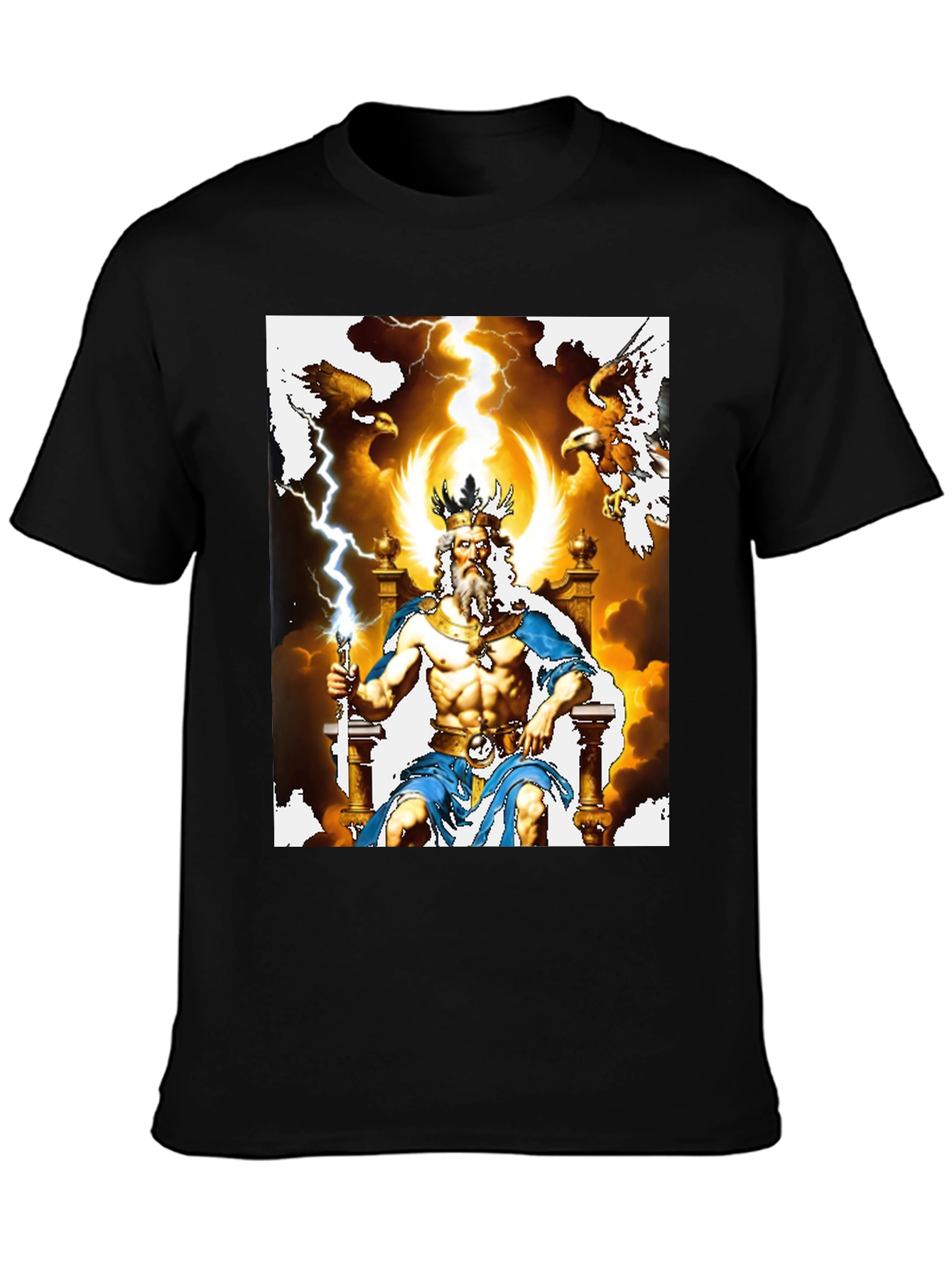 Zeus Graphic Tee - God of Thunder T-Shirt