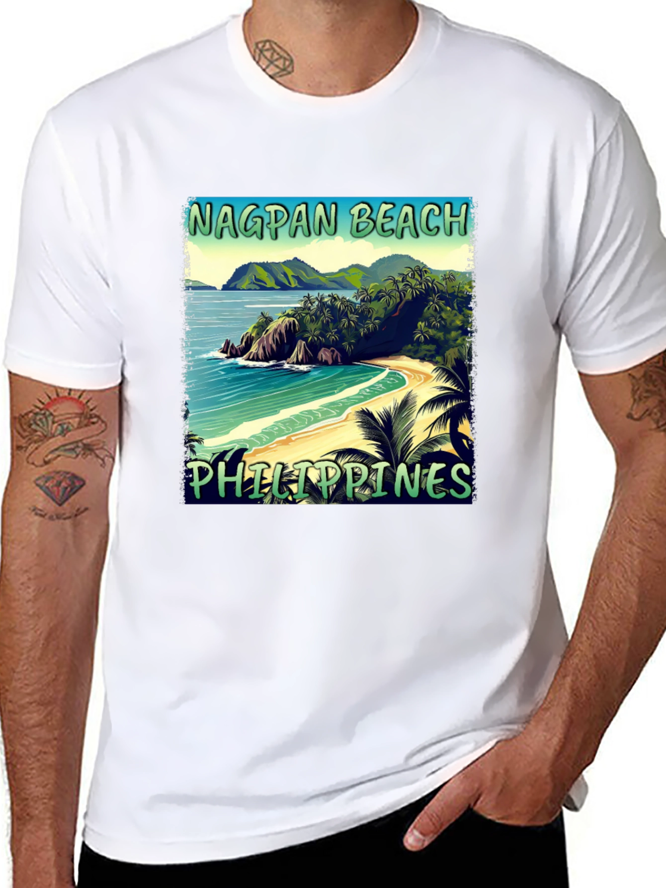 Nagpan Beach Philippines T-Shirt - Island Getaway