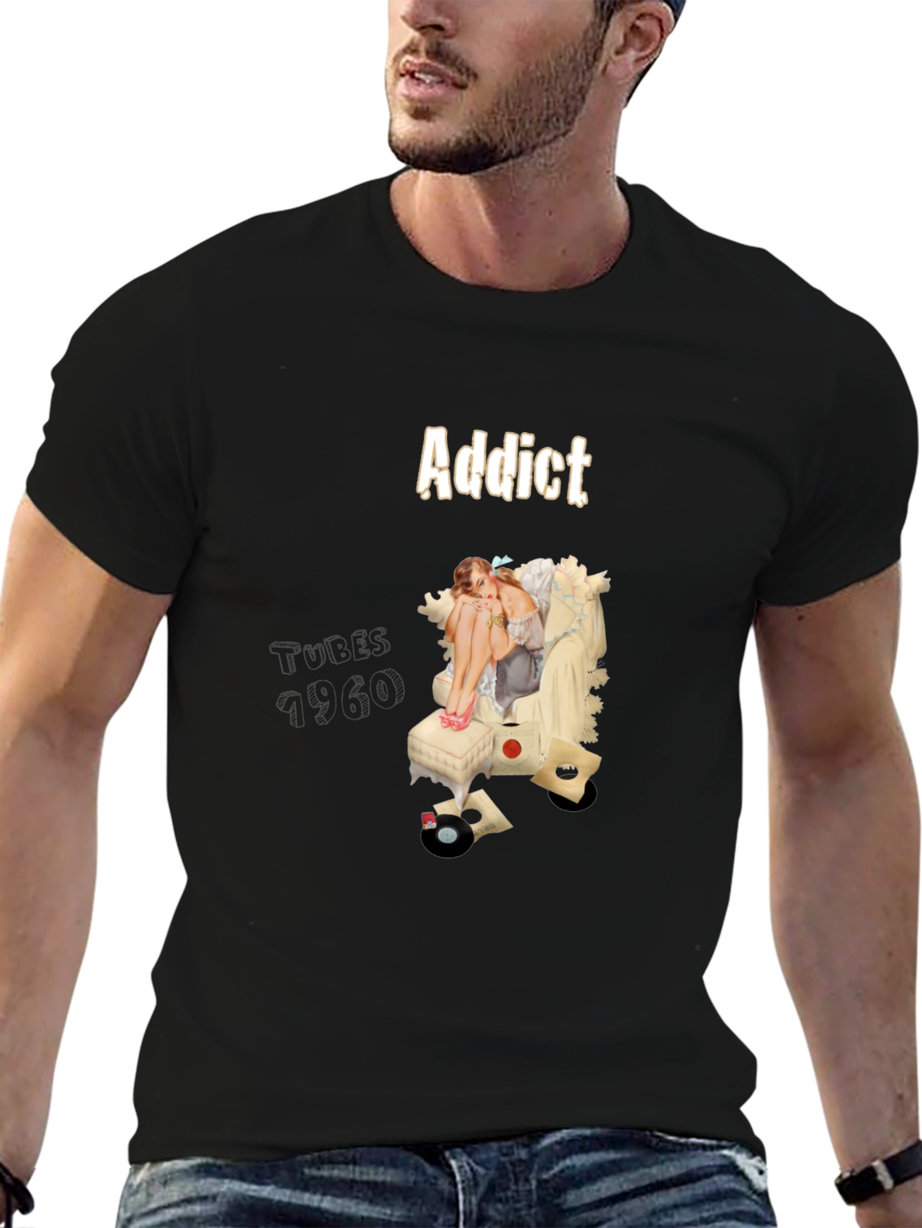 Addict Graphic T-Shirt - Unique Design