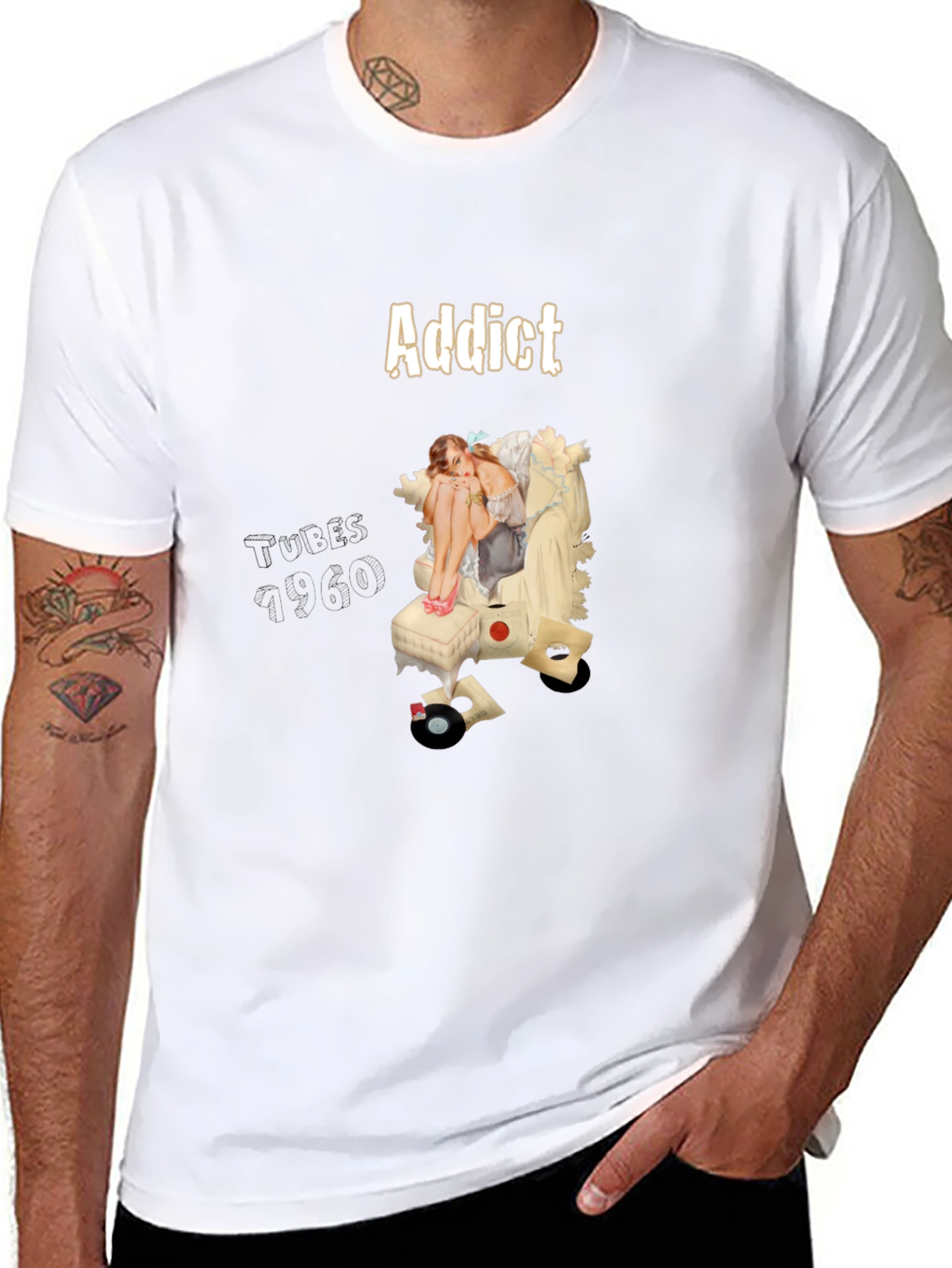 Addict Graphic T-Shirt - Unique Design