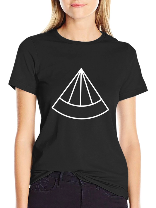 Modern Graphic Tee - Geometric Triangle Design