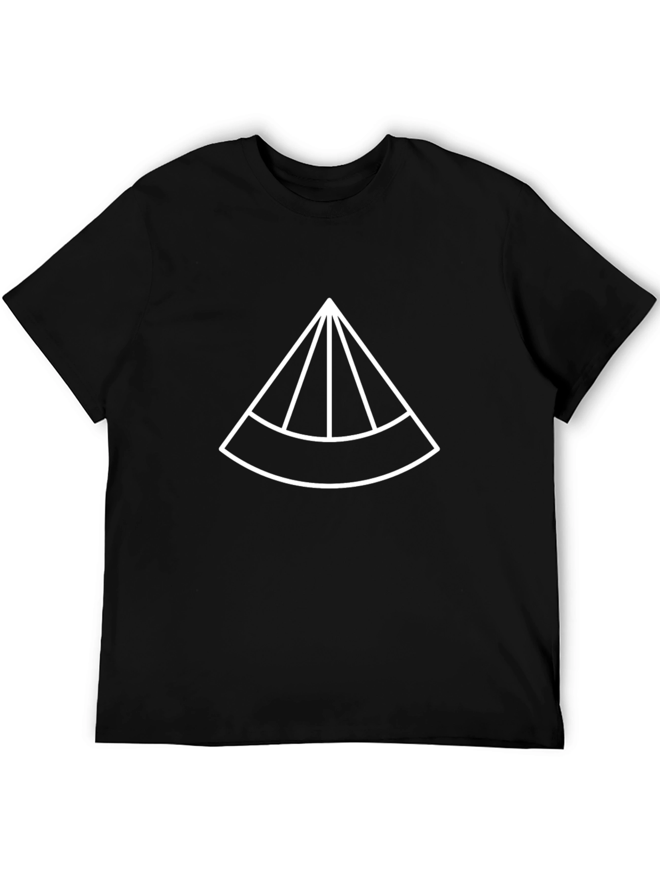 Modern Graphic Tee - Geometric Triangle Design