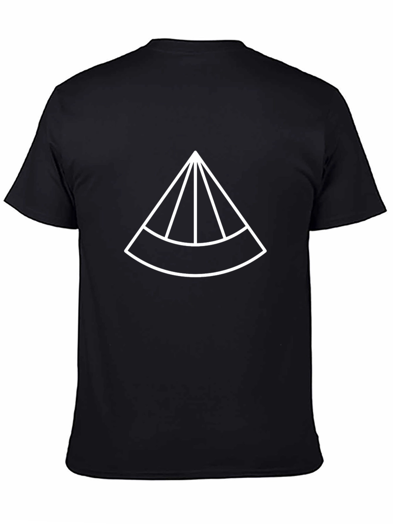 Modern Graphic Tee - Geometric Triangle Design