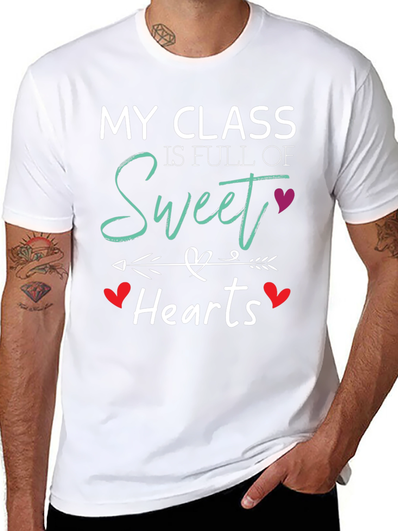 Sweet Hearts Teacher T-Shirt