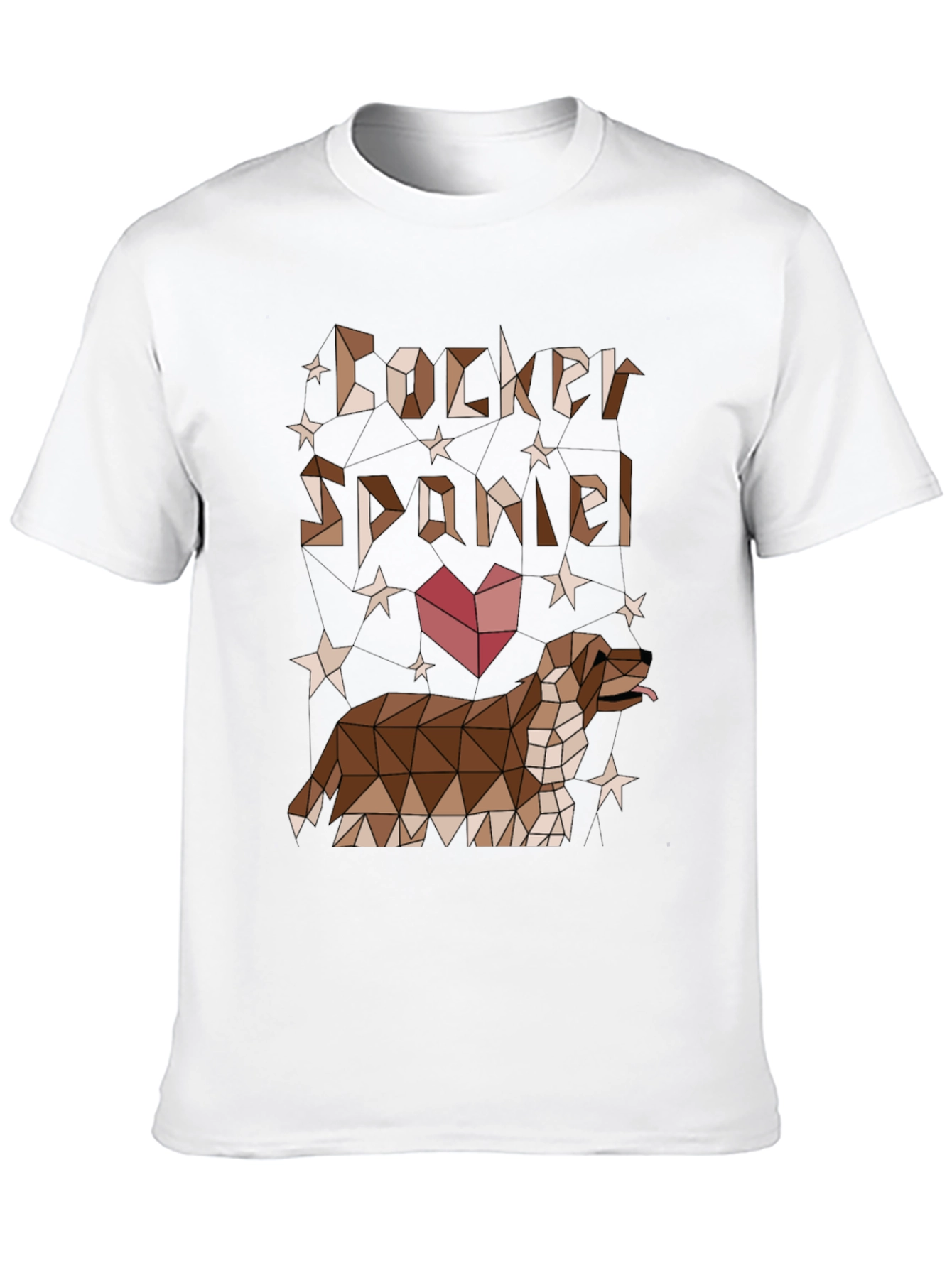 Geometric Cocker Spaniel T-Shirt