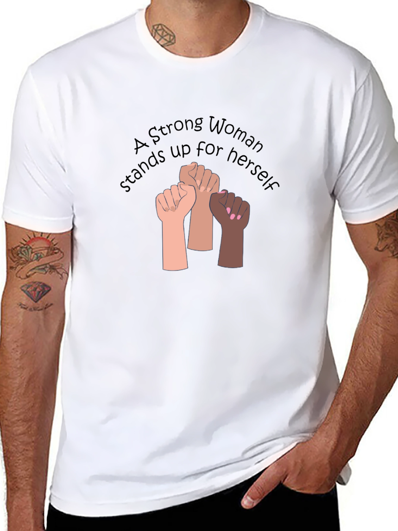 Strong Woman T-Shirt - Empowerment Design