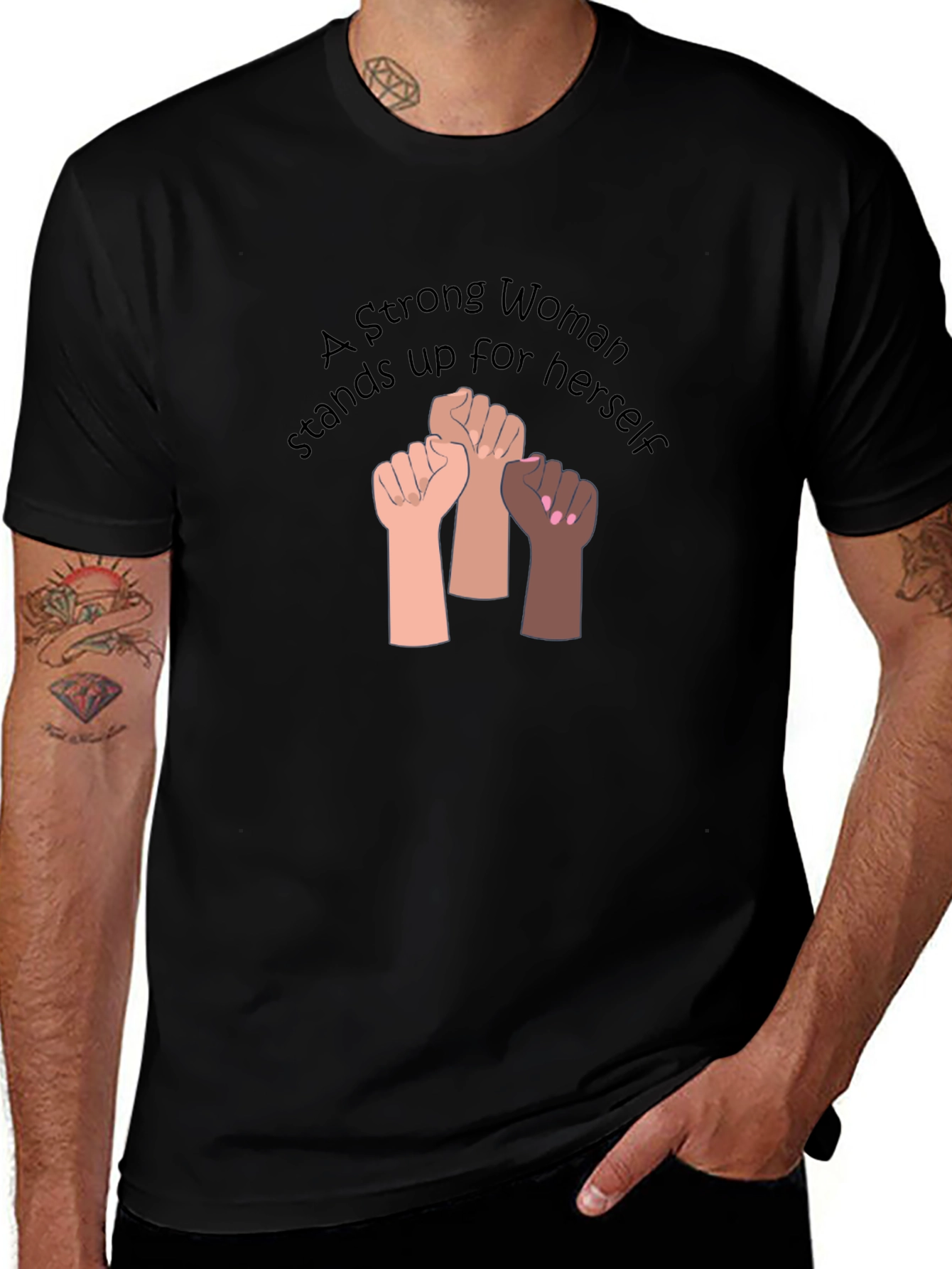 Strong Woman T-Shirt - Empowerment Design