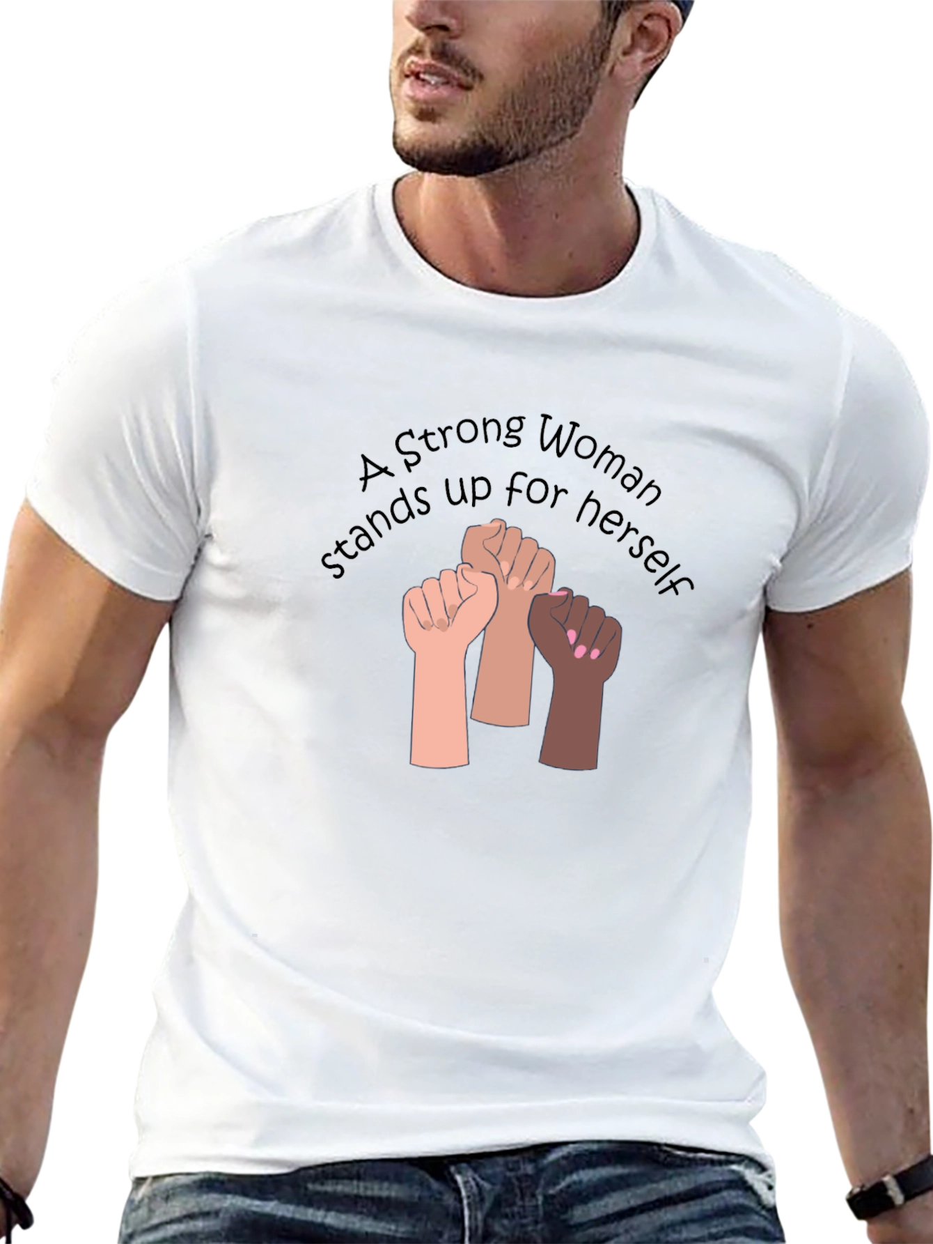 Strong Woman T-Shirt - Empowerment Design